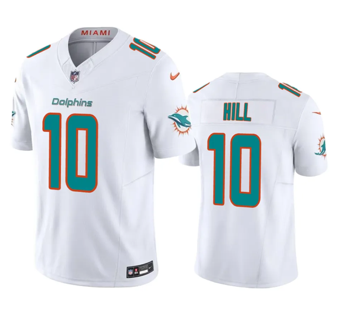 Miami Dolphins #10 Tyreek Hill White 2023 F.U.S.E Vapor Limited Stitched Football Jersey